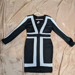 Lavish Posh couture Black and white dress